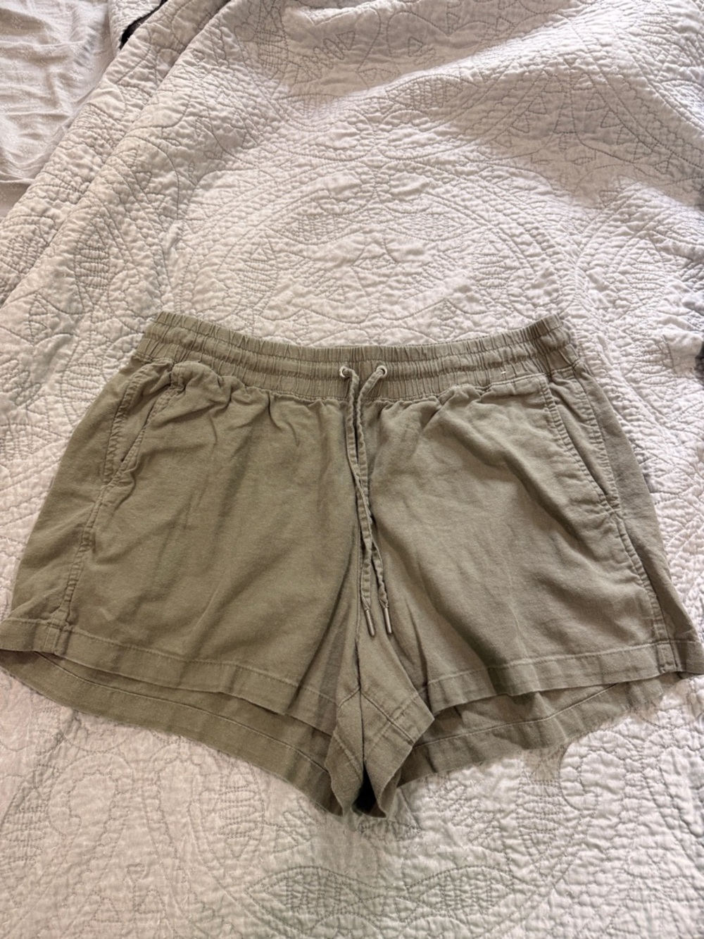 GAP Olive Green Drawstring Shorts